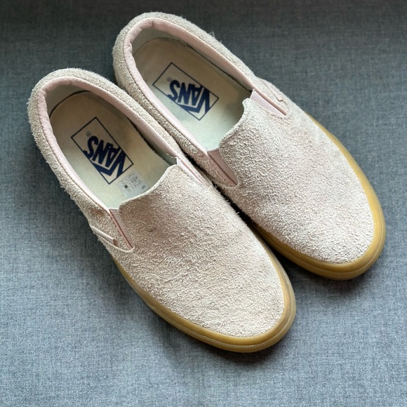 Vans Slip-ons Suede Pale Pink Wmn 7/ Men 5.5 - Picture 5 of 8